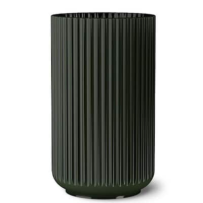 Lyngby Porcelæn Vase, Dark Green - H: 12.2"
