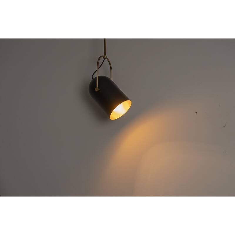 1-Light Cylinder Pendant Light For Kitchen Island