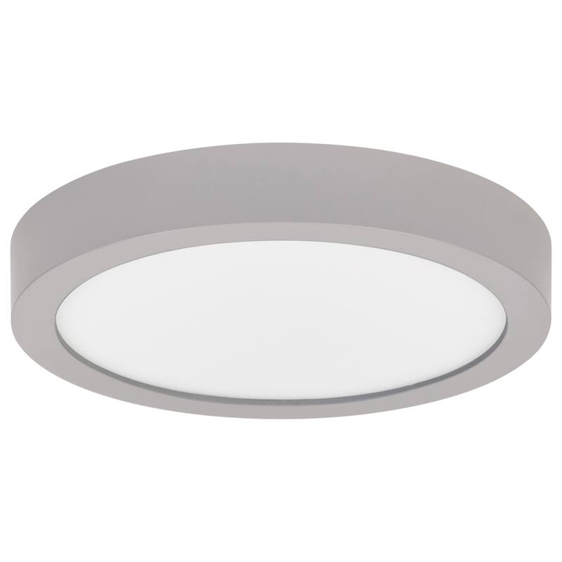 Access Lighting Ulko Exterior - LED Outdoor Flush Mount - 6"D - Silver - Acrylic Lens Diffuser