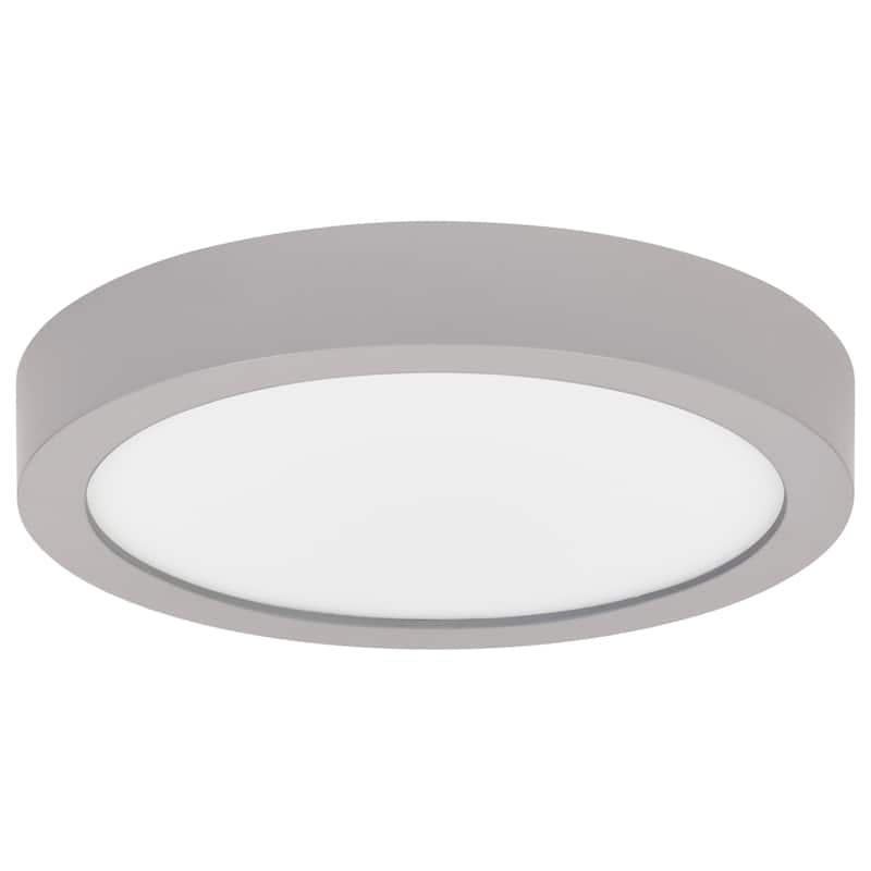 Access Lighting Ulko Exterior - Outdoor Flush Mount - Small - Silver Finish - Frosted Acrylic