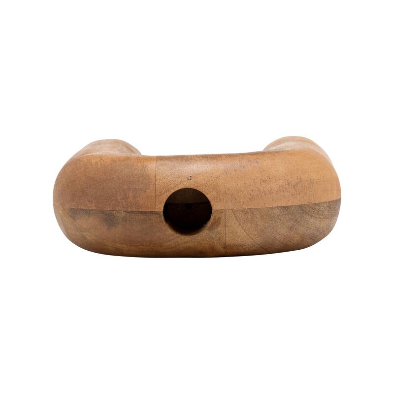 Sagebrook Home Wood Horseshoe Vase
