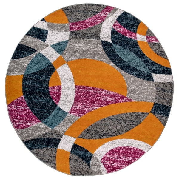 Shop Osti Geometric Circles Area Rug On Sale Overstock 10299359