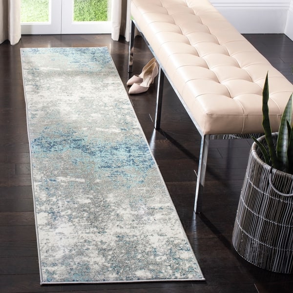 Shop Safavieh Jasper Modern Contemporary Abstract Ivory Blue Rug