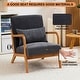 preview thumbnail 9 of 19, Mid-century Modern Accent Chair with Upholstered Pillow