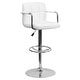 preview thumbnail 51 of 103, Quilted Vinyl Adjustable Chrome Bar Stool (Set of 2)