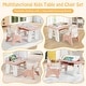 preview thumbnail 5 of 5, Toddler Table & Chair Set w/Erasable Magnetic Drawing Board Pink