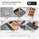 preview thumbnail 5 of 31, STYLISH 36 inch Stainless Steel 16G Double Bowl Workstation Sink - 36"x19"x10"