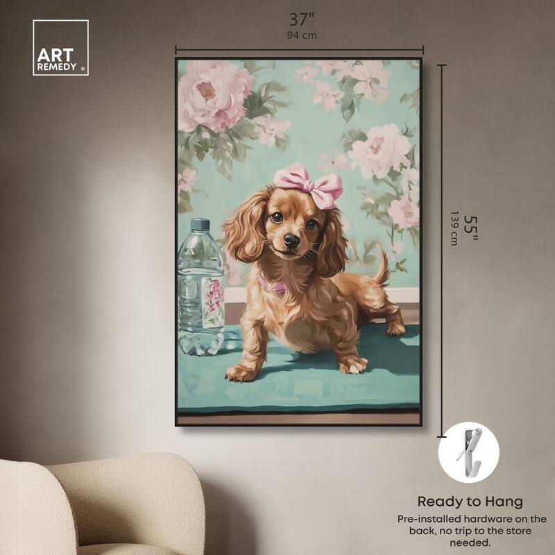 Doxxie Dainty Yoga Canvas by Art Remedy