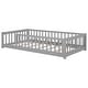preview thumbnail 16 of 55, Floor Platform Bed with Fence without Door