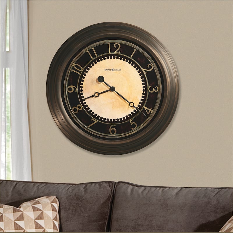 Howard Miller Chadwick Industrial, Vintage, Classic, and Transitional Style Statement Wall Clock, Reloj De Pared