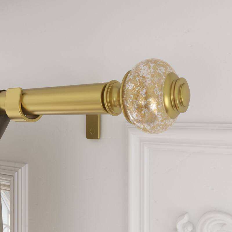 Acroma Luxury Spherical Gold Curtain Rod