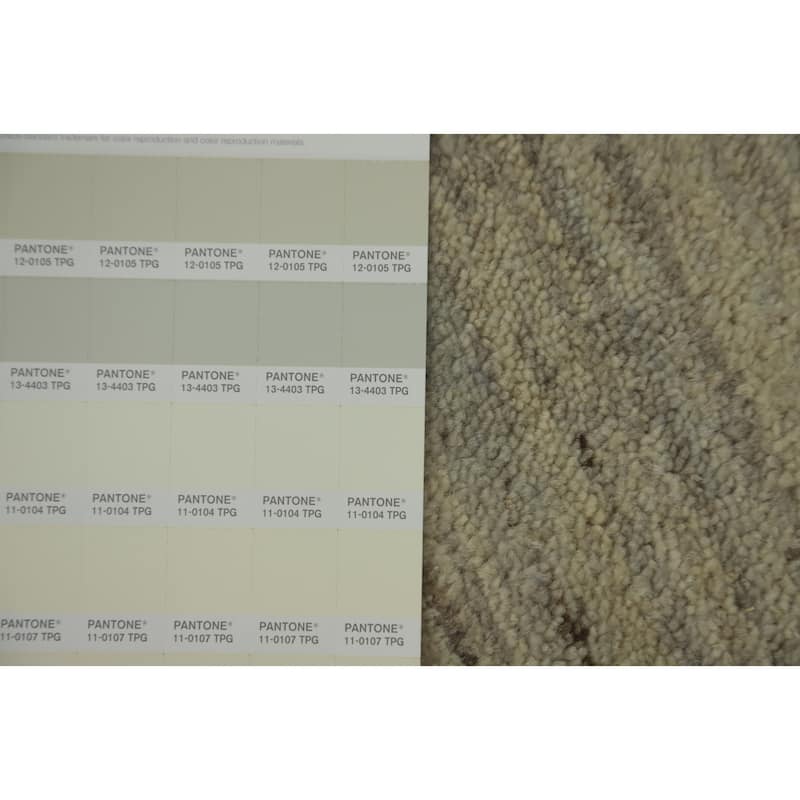 Hand Knotted Oriental 100% Wool Carpet Tribal Animal Pictorial Beige & Ivories Gabbeh Area Rug - 7' 3'' X 5' 3''