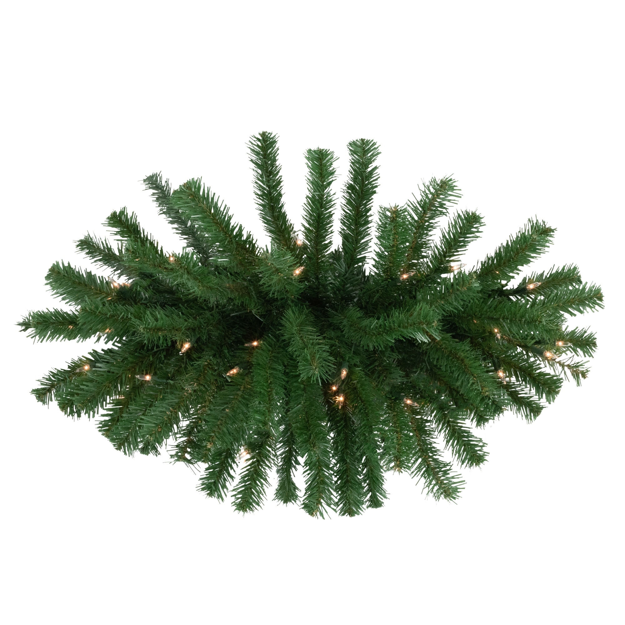 28" Pre-Lit Dorchester Pine Artificial Christmas Swag Clear Lights