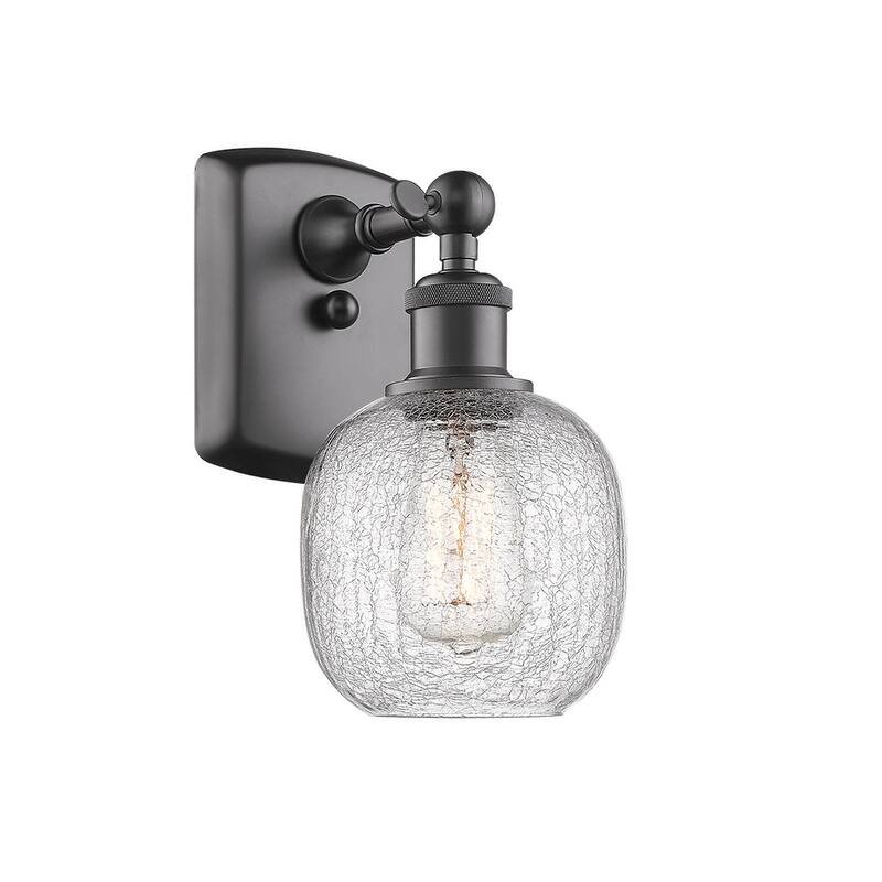Innovations Lighting Belfast 11" Tall Bathroom Sconce - Oiled Rubbed Bronze / Clear Crackle