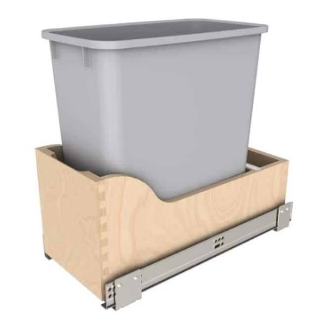 Rev-A-Shelf 4WCSC-1220-19-1 Wood Classics 8-1/2" W Single 20 Qt / 5