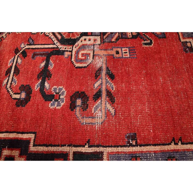 ECARPETGALLERY Hand-knotted Andelz Red Wool Rug - 4'2 x 7'2