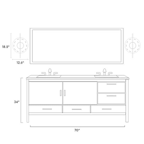 dimension image slide 0 of 2, Modern Farmhouse 1-Light LED Gold Black Wall Sconces Bathroom Vanity Lights - D12.6" x H18.5"