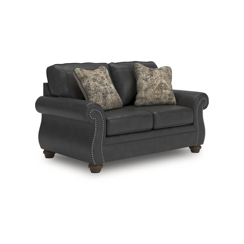 Signature Design by Ashley Shadsburne Black Loveseat - 68"W x 38"D x 39"H