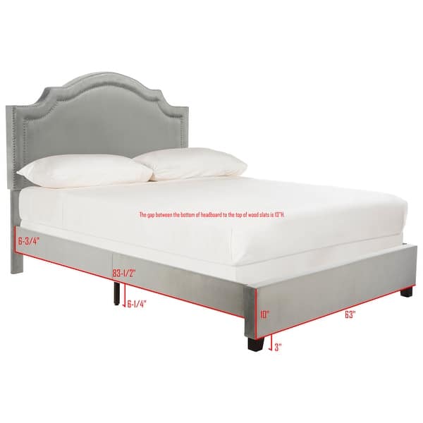 SAFAVIEH Theron Grey Bed (Full)
