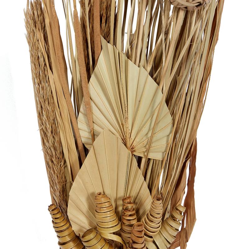 Multi colored, White Brown or Light Brown Dried Plant Pigeon pea Natural Foliage (Set of 2)