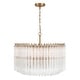 preview thumbnail 3 of 3, Lofton 7 Light Aged Brass Chandelier