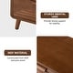 preview thumbnail 33 of 40, COSIEST Modern Brown Nightstand with Drawers