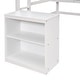 preview thumbnail 5 of 28, Full size Loft Bed with Desk, Writing Board and Drawers Cabinet, White