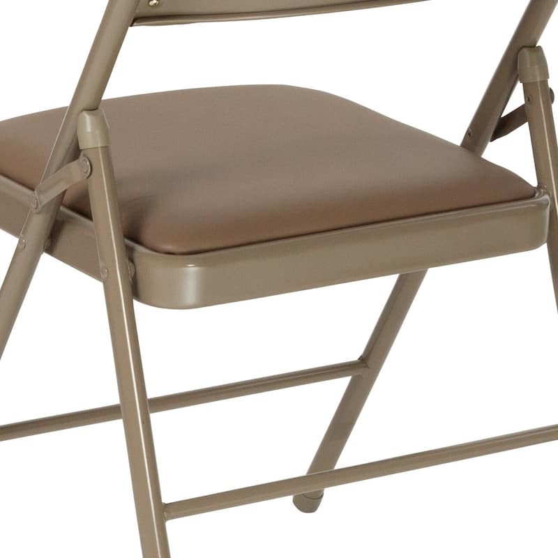 4 Pack Double Braced Vinyl Folding Chair