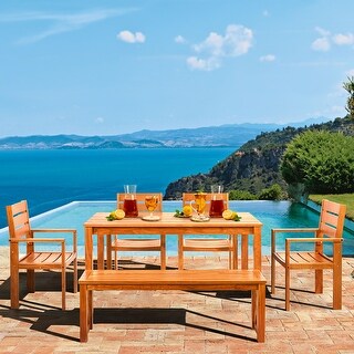 EROMMY Patio Dining Set, Premium Outdoor Rectangle Furniture for Backyard, Porch, Lawn and Garden