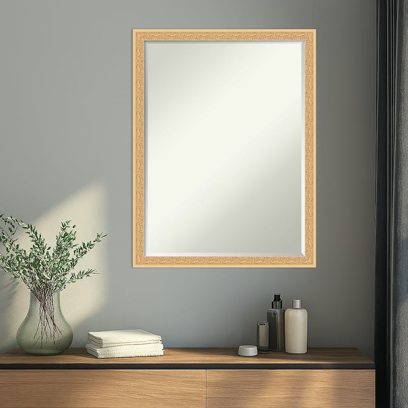 Bethany Half-Inch-Bevel Wood Framed Wall Mirror