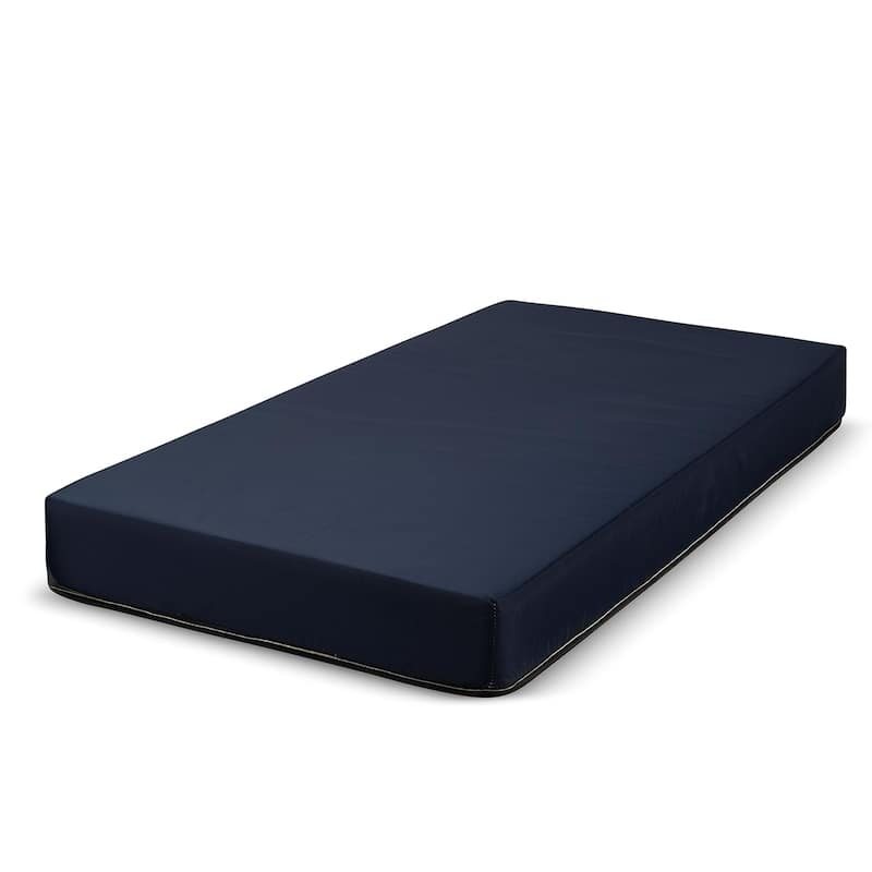 Fortnight 6-Inch Foam Mattress Firm Back Support Blue Nylon Cover - Twin