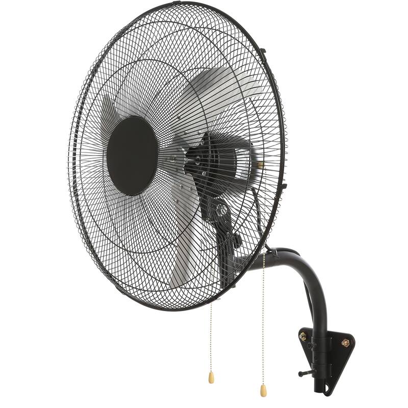 Wall Mount Fan, 20 Inch, 3-speed High Velocity Max, 4650 CFM Oscillating Industrial Wall Fan, Commercial for Warehouse