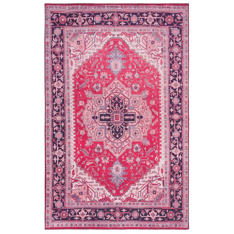 SAFAVIEH Tucson Machine Washable Slip Resistant Emmer Traditional Rug