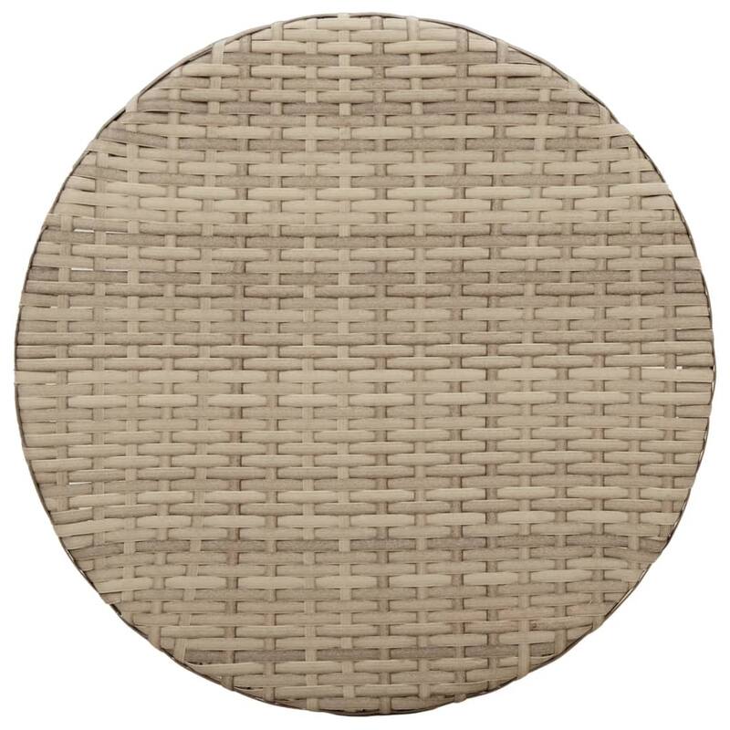 vidaXL Bistro Set Beige/Black/Brown/Grey - 23.2 x 22.0 x 36.2