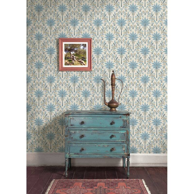 Ariara Palm Trellis Non-Pasted Wallpaper - Covers 56 Square Feet