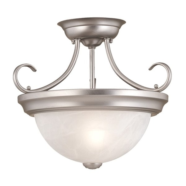 Millennium Lighting 5031 2-Light Semi-Flush Ceiling Fixture - Satin Nickel - N/A