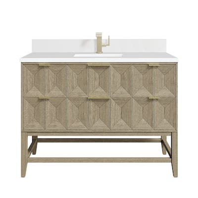 James Martin Vanities D100-V48-1WZ Emmeline 48" Single Basin Ash Wood