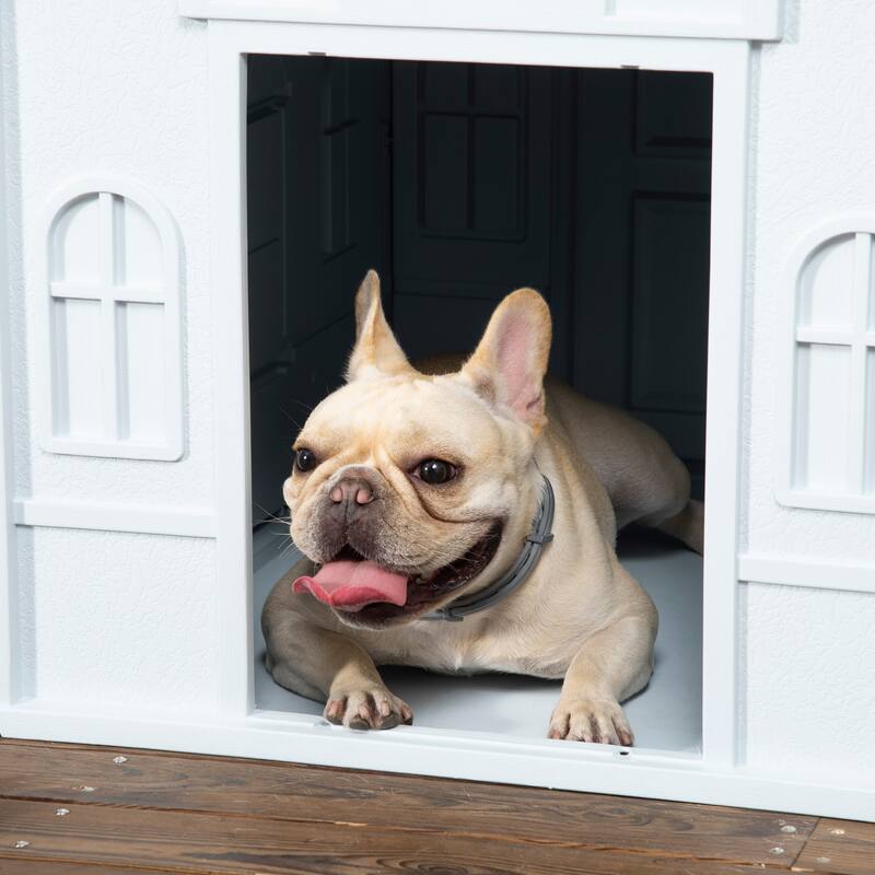 Dog House, Water Resistant Puppy Shelter Indoor Outdoor with Door,for Medium and Small Dogs