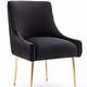 SEYNAR Modern Glam Boucle Pleated Velvet Dining Chair or Vanity Chair ...