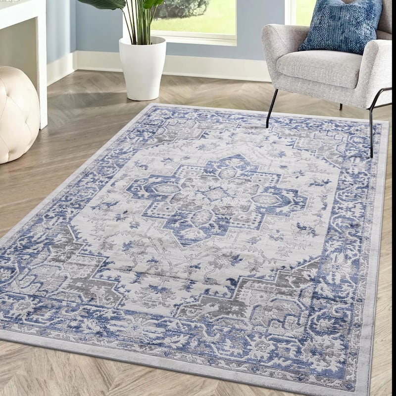 Zachais Oriental Machine Braided Indoor & Outdoor Area Rug - 5'3'' x 7'6'' Rectangle