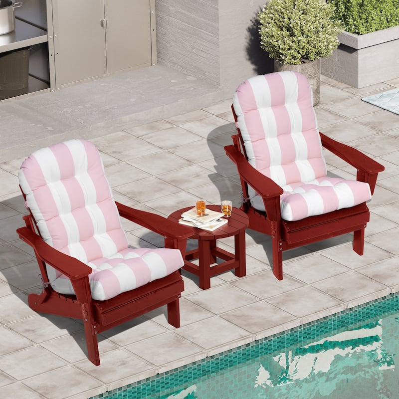 Adirondack Style Patio Outdoor Chair Cushion for Adirondack Chair or Lounge Rocking Chair - See picture