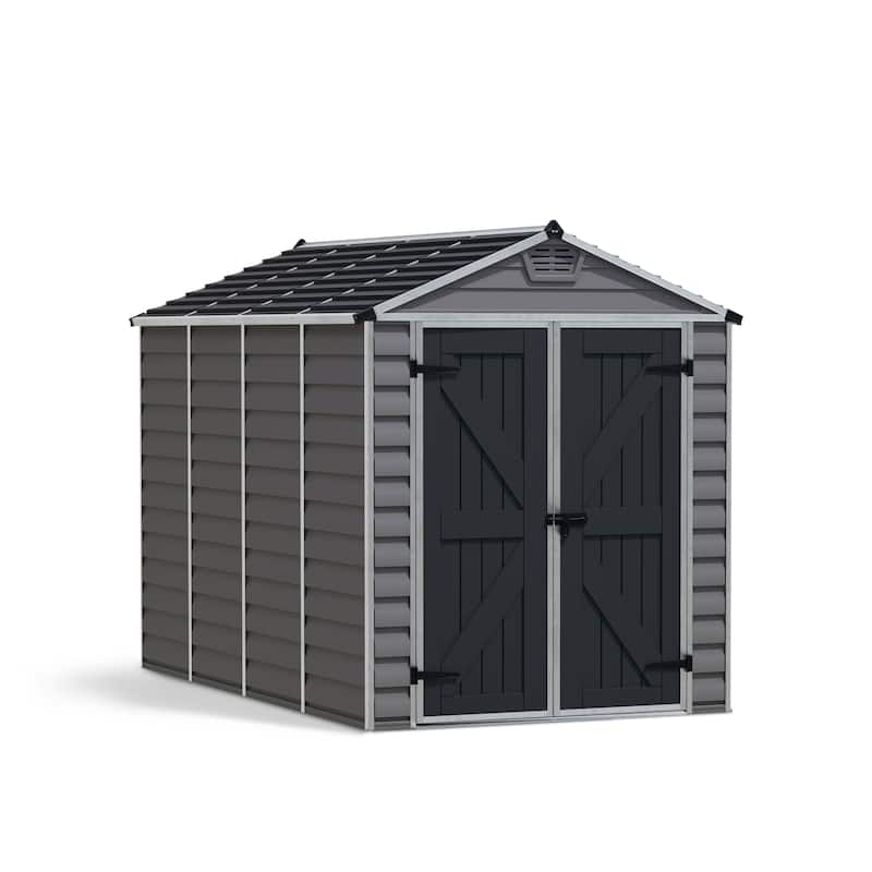 SkyLight D Dark Gray Deco Plastic Garden Outdoor Storage Shed