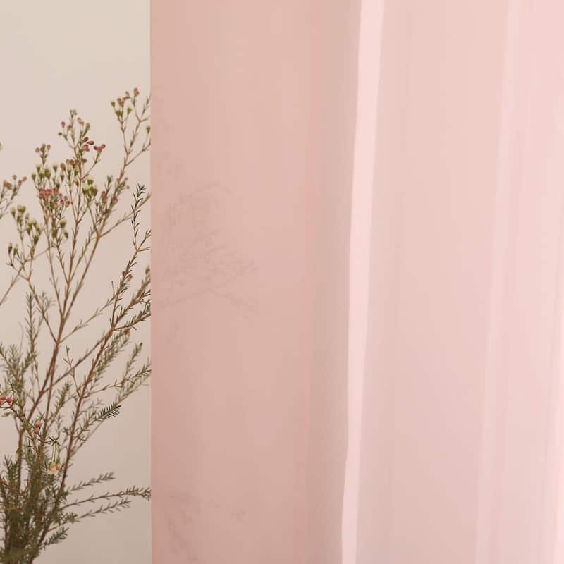 Grommet Sheer Curtain for Living Room 2 Panels