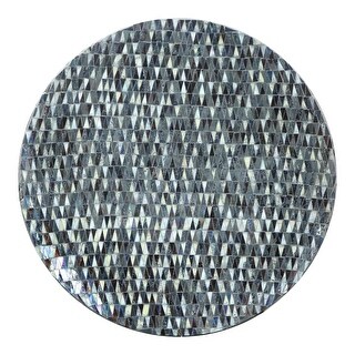 Shop Aurelle Home Modern Mosaic Iridescent Wall Plate On Sale Overstock 31141711