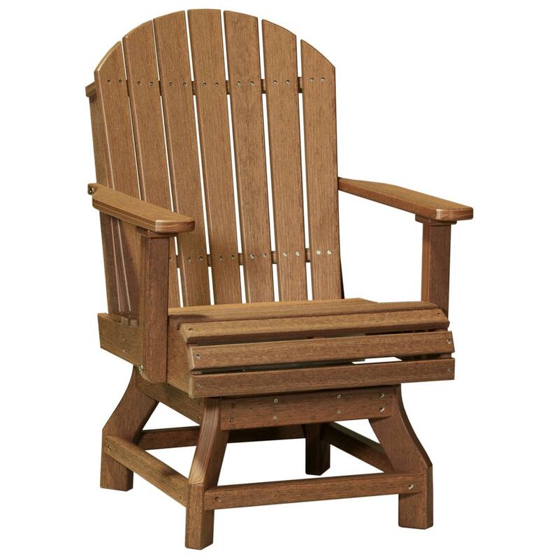 Set of 4 Poly Lumber Adirondack Swivel Chairs