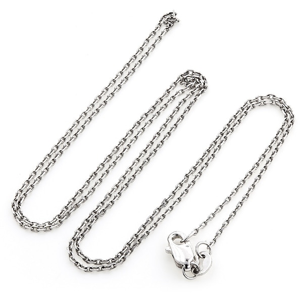 white gold bullet pendant