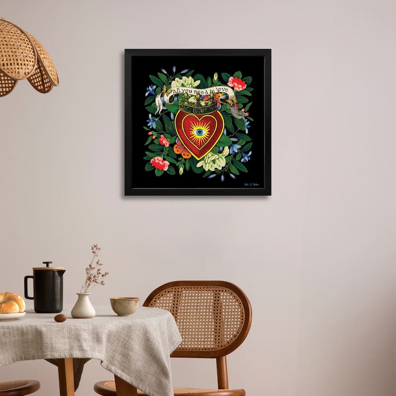 All You Need Is Love Premium Framed Poster by Erika C. Brothers