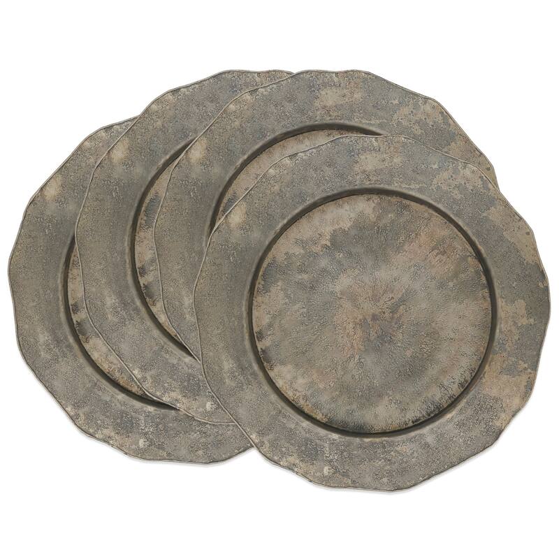 Sophisticated Scalloped Rimmed Charger Plate (Set of 4)