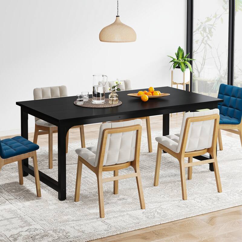 63 Inch Modern Kitchen Dining Table for 4-6