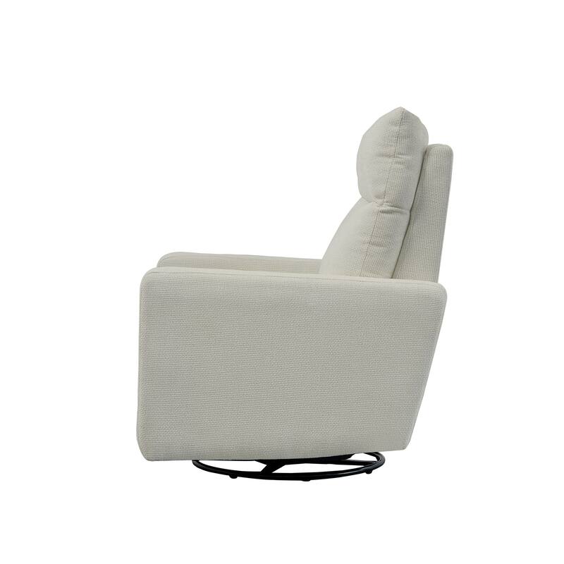 Olmas 33.5"W Power Swivel Glider Recliner with USB Charger
